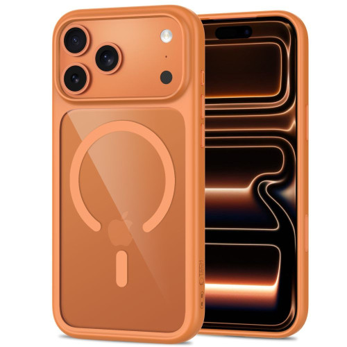 Tech-protect Magone Magsafe Cc + Glass 2-pack Iphone 17 Pro Max / 18 Pro Max Cosmic Orange/clear, widok 3