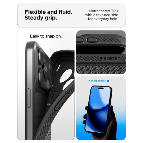 Spigen Liquid Air Iphone 17 Pro Max / 18 Pro Max Matte Black, view 7