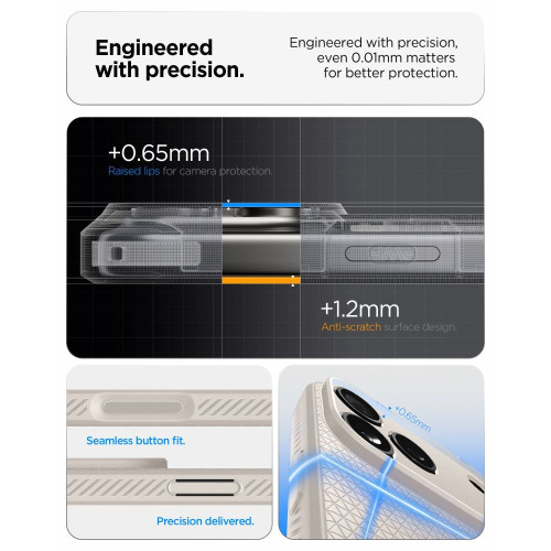 Spigen Liquid Air Iphone 17 Pro Max / 18 Pro Max Natural Titanium, Ansicht 8