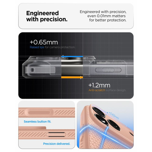 Spigen Liquid Air Iphone 17 Pro Max / 18 Pro Max Rose Titanium, Ansicht 7
