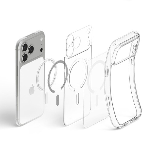 Spigen Ultra Hybrid Magsafe Iphone 17 Pro Max / 18 Pro Max Clear/white, pohled 6