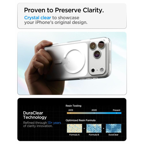 Spigen Ultra Hybrid Magsafe Iphone 17 Pro Max / 18 Pro Max Clear/white, pohled 7