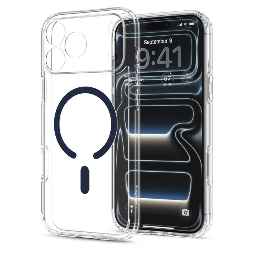 Spigen Ultra Hybrid Magsafe Iphone 17 Pro Max / 18 Pro Max Clear/deep Blue, Ansicht 3