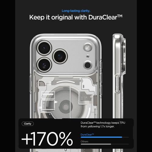 Spigen Ultra Hybrid Magsafe Iphone 17 Pro Max / 18 Pro Max Zero One Natural Titanium, Ansicht 6