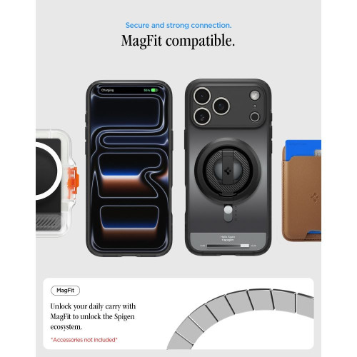 Spigen Ultra Hybrid Magsafe Iphone 17 Pro Max / 18 Pro Max Classic Black, Ansicht 6