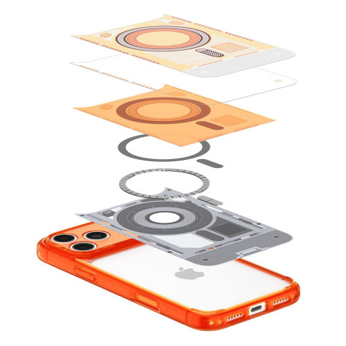 Spigen Ultra Hybrid Magsafe Iphone 17 Pro Max / 18 Pro Max C-one Tangerine, Ansicht 6