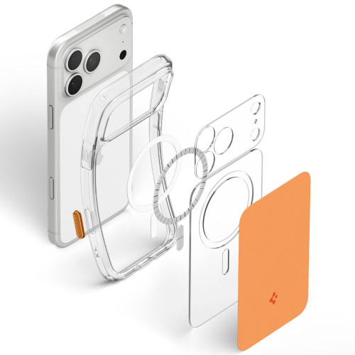 Spigen Ultra Hybrid T Magsafe Iphone 17 Pro Max / 18 Pro Max Glossy Orange, Ansicht 4