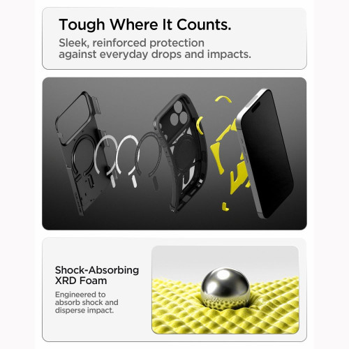 Spigen Tough Armor T Magsafe Iphone 17 Pro Max / 18 Pro Max Black, widok 8