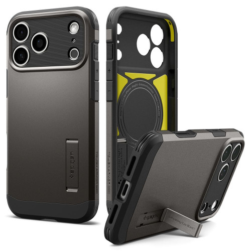 Spigen Tough Armor T Magsafe Iphone 17 Pro Max / 18 Pro Max Gunmetal, pohled 3