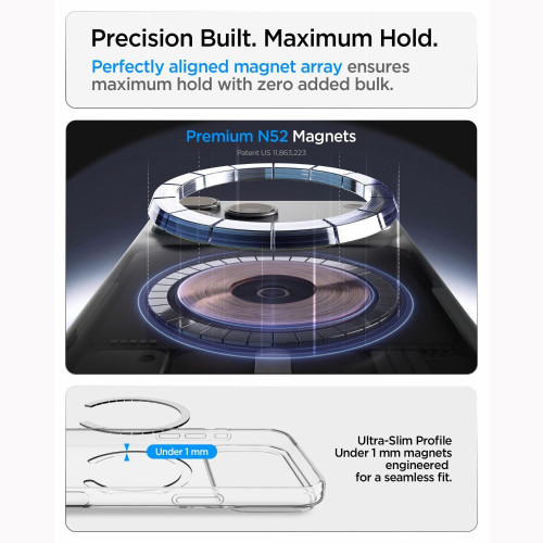 Spigen Liquid Crystal Magsafe Iphone 17 Pro Max / 18 Pro Max Clear/white, view 8
