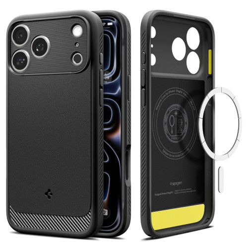 Spigen Rugged Armor Magsafe Iphone 17 Pro / 18 Pro Matte Black