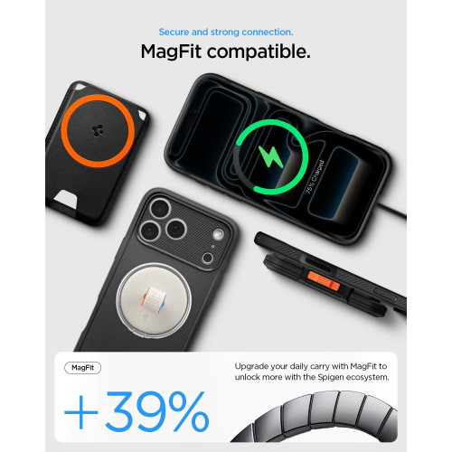 Spigen Rugged Armor Magsafe Iphone 17 Pro / 18 Pro Matte Black, Ansicht 5