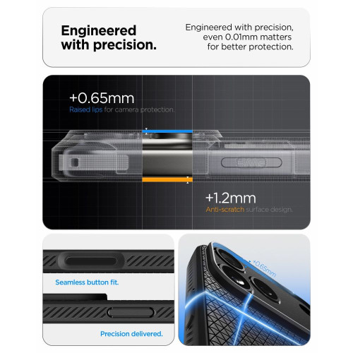 Spigen Liquid Air Iphone 17 Pro / 18 Pro Matte Black, Ansicht 8
