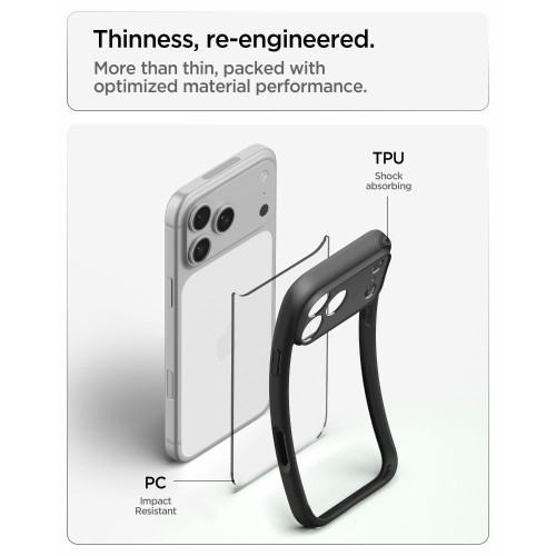 Spigen Ultra Hybrid Iphone 17 Pro / 18 Pro Matte Black, Ansicht 7