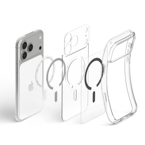 Spigen Ultra Hybrid Magsafe Iphone 17 Pro / 18 Pro Clear/graphite, Ansicht 6
