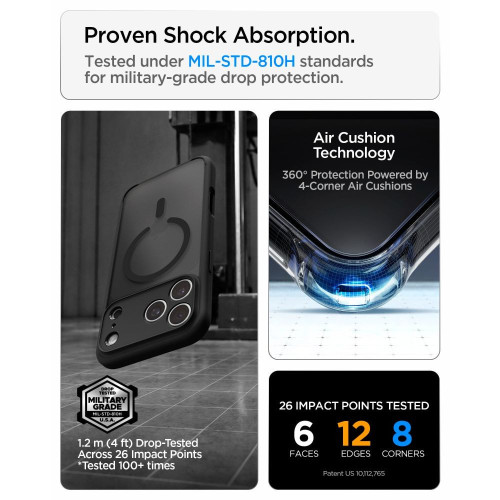 Spigen Ultra Hybrid Magsafe Iphone 17 Pro / 18 Pro Frost Black, Ansicht 8