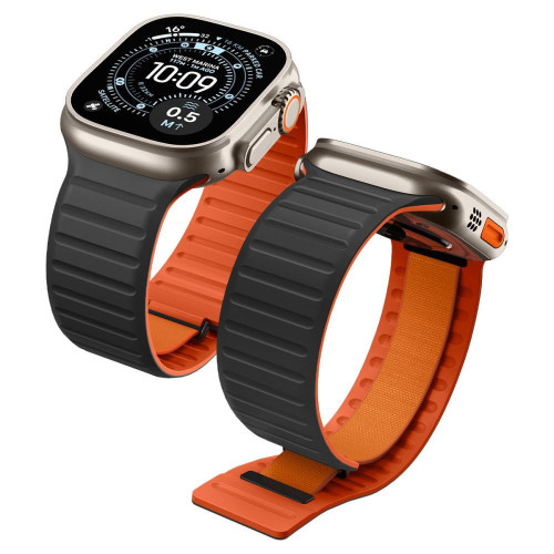 Spigen Athlex Air M Apple Watch 8 / 9 / 10 / 11 / Se / Ultra (44 / 45 / 46 / 49 Mm) Active Black/orange