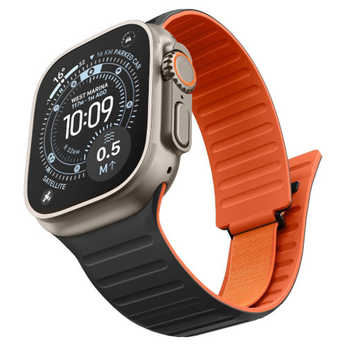 Spigen Athlex Air M Apple Watch 8 / 9 / 10 / 11 / Se / Ultra (44 / 45 / 46 / 49 Mm) Active Black/orange, view 2