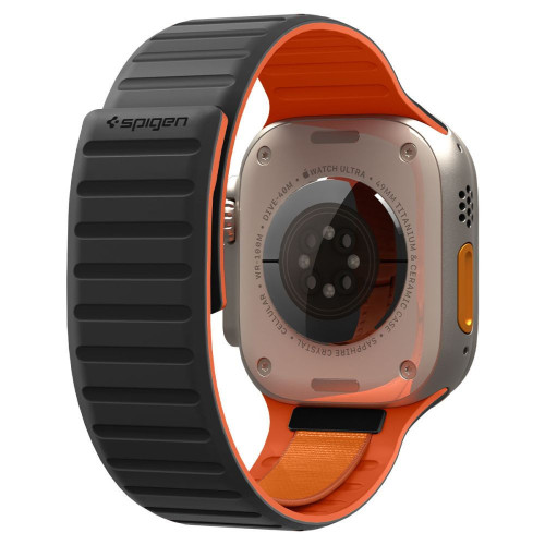 Spigen Athlex Air M Apple Watch 8 / 9 / 10 / 11 / Se / Ultra (44 / 45 / 46 / 49 Mm) Active Black/orange, view 3