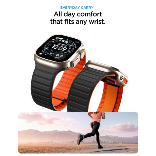 Spigen Athlex Air M Apple Watch 8 / 9 / 10 / 11 / Se / Ultra (44 / 45 / 46 / 49 Mm) Active Black/orange, view 6