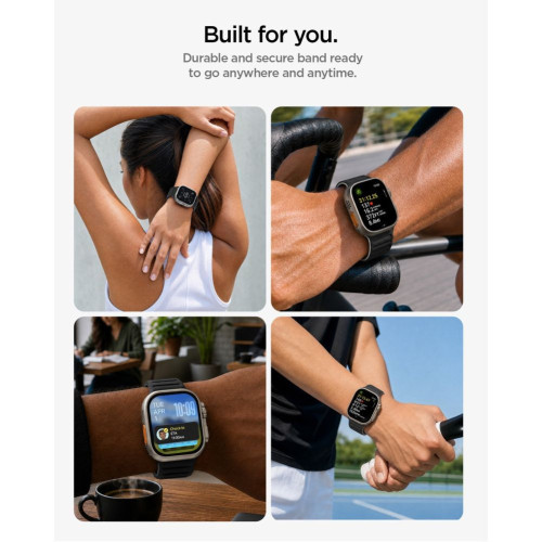 Spigen Athlex Air M Apple Watch 8 / 9 / 10 / 11 / Se / Ultra (44 / 45 / 46 / 49 Mm) Active Black/grey, view 7