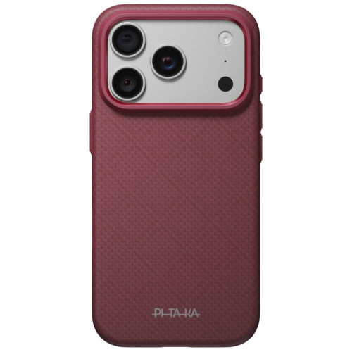 Etui PITAKA Summa Case do iPhone 18 Pro / 17 Pro burgundowy