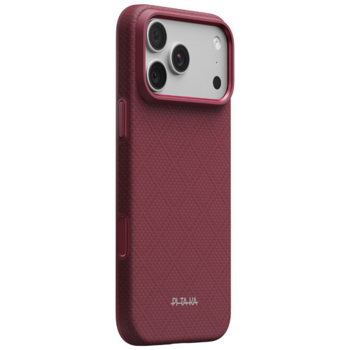 Etui PITAKA Summa Case do iPhone 18 Pro Max / 17 Pro Max burgundowy, widok 2