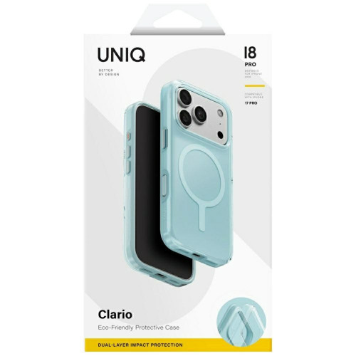 Etui UNIQ Clario do iPhone 18 Pro / 17 Pro Magclick Charging miętowy, Ansicht 7