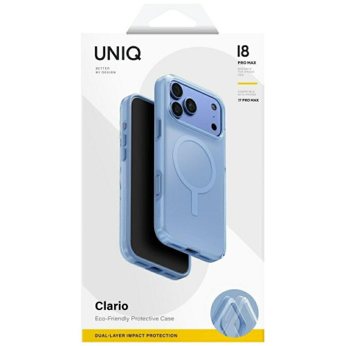 Etui UNIQ Clario do iPhone 18 Pro Max / 17 Pro Max Magclick Charging niebieski, Ansicht 8