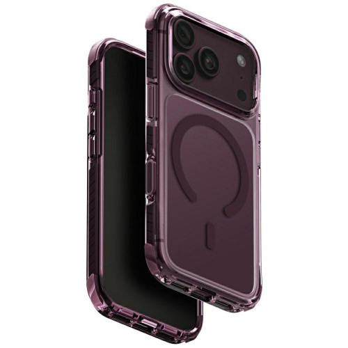 Etui UNIQ Combat do iPhone 18 Pro / 17 Pro Magclick Charging burgundowy