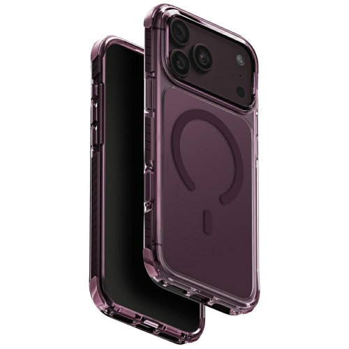 Etui UNIQ Combat do iPhone 18 Pro Max / 17 Pro Max Magclick Charging burgundowy