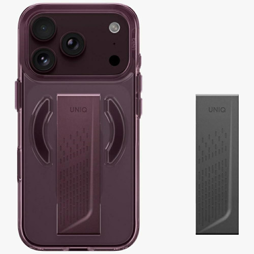 Etui UNIQ Heldro Air do iPhone 18 Pro / 17 Pro Magclick Charging burgundowy, Ansicht 2