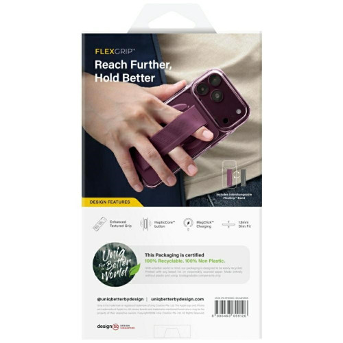 Etui UNIQ Heldro Air do iPhone 18 Pro / 17 Pro Magclick Charging burgundowy, Ansicht 8