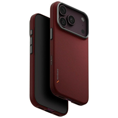 Etui UNIQ Keva EDGE do iPhone 18 Pro / 17 Pro Magclick Charging czerwony