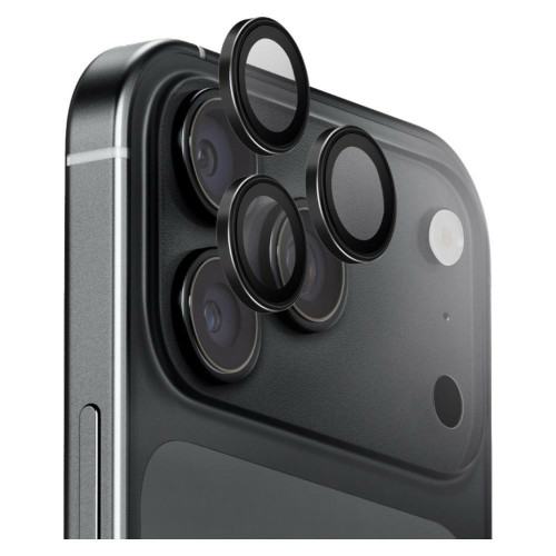 UNIQ Optix Aluguard DX2 lens cover for iPhone 18 Pro Max in black color