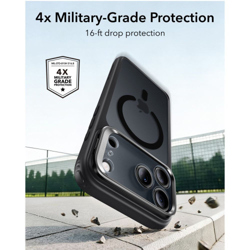 Esr Classic Hybrid Kickstand Magsafe Iphone 17 Pro / 18 Pro Frosted Black, view 4