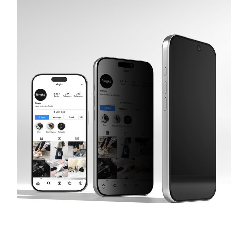 SzkŁo PrywatyzujĄce Ringke Easy Slide 2-pack Iphone 18 Pro Max Privacy, pohled 3