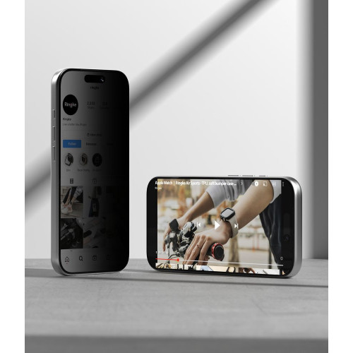 SzkŁo PrywatyzujĄce Ringke Easy Slide 2-pack Iphone 18 Pro Privacy, όψη 4