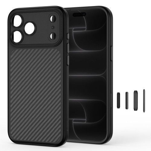 Tech-protect Magcam Magsafe Iphone 17 Pro / 18 Pro Carbon Black, view 3