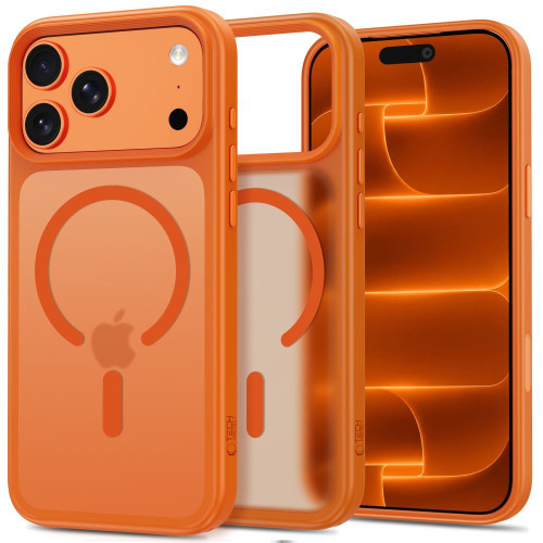 Tech-protect Magmat Magsafe Cc Iphone 17 Pro / 18 Pro Matte Cosmic Orange