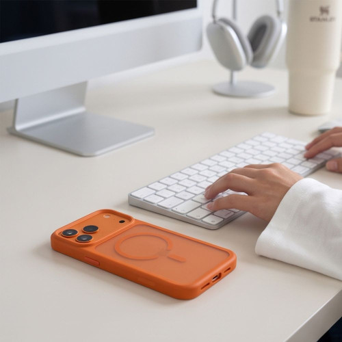 Tech-protect Magmat Magsafe Cc Iphone 17 Pro Max / 18 Pro Max Matte Cosmic Orange, view 6