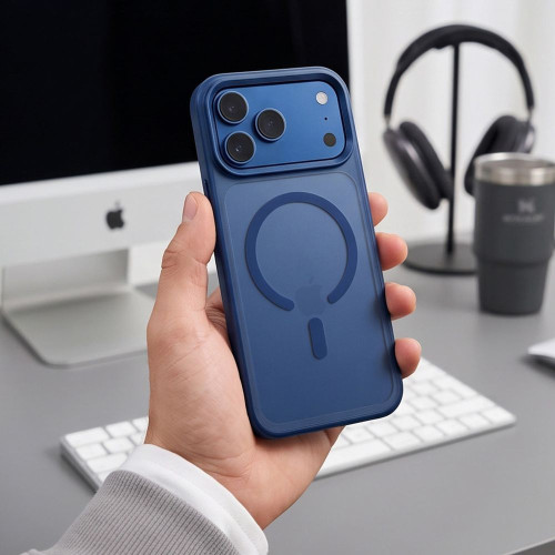Tech-protect Magmat Magsafe Cc Iphone 17 Pro Max / 18 Pro Max Matte Deep Blue, view 5