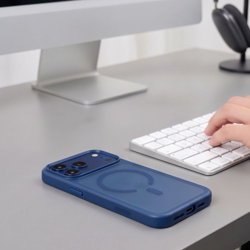 Tech-protect Magmat Magsafe Cc Iphone 17 Pro Max / 18 Pro Max Matte Deep Blue, view 7