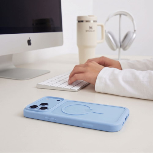 Tech-protect Magmat Magsafe Cc Iphone 17 Pro Max / 18 Pro Max Matte Light Blue, view 5