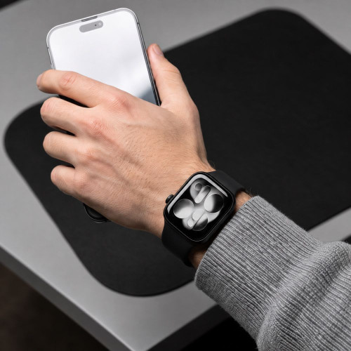 Tech-protect Silicone Apple Watch 8 / 9 / 10 / 11 / 12 / Se / Ultra (44 / 45 / 46 / 49 Mm) Black, pohled 7