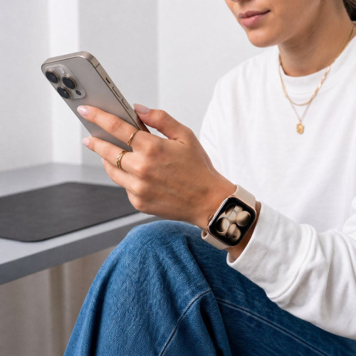 Tech-protect Silicone Apple Watch 8 / 9 / 10 / 11 / 12 / Se / Ultra (44 / 45 / 46 / 49 Mm) Walnut, όψη 4
