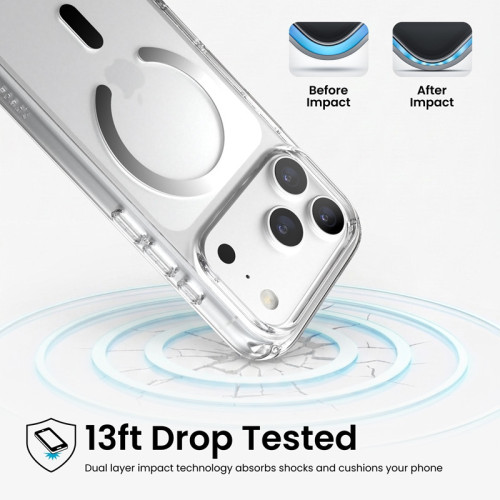 Speck Presidio Perfect Clear MagSafe - Etui iPhone 18 Pro / 17 Pro (Clear), view 3