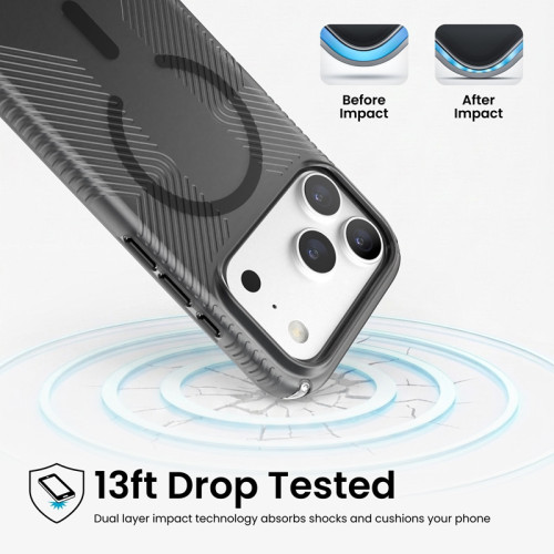 Speck Presidio Lux Grip MagSafe - Etui iPhone 18 Pro / 17 Pro (Obsidian), view 3