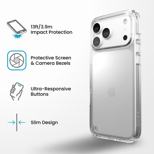 Speck Presidio Perfect Clear - Etui iPhone 18 Pro Max / 17 Pro Max (Clear), pohled 4