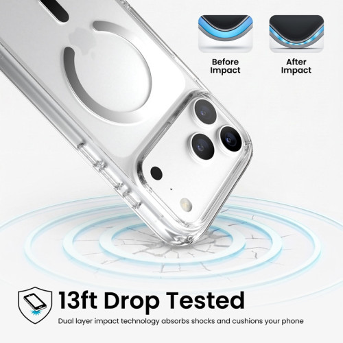 Speck Presidio Perfect Clear MagSafe - Etui iPhone 18 Pro Max / 17 Pro Max (Clear), pohled 3